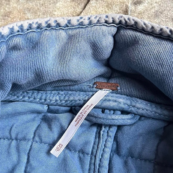 Free people Dolman sleeve quilted jacket ✨ stormy waters blue color size XS - Picture 3 of 4